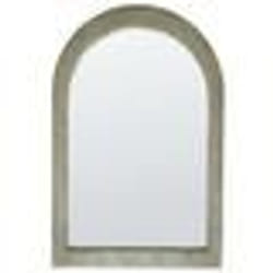 Miroir mural en velours vert 60 x 90 cm HURIEL