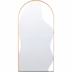 Miroir à suspendre. Découvrez l'extraordinaire avec ce merveilleux miroir. Le verre irrégulier est niché dans un cadre métall ...