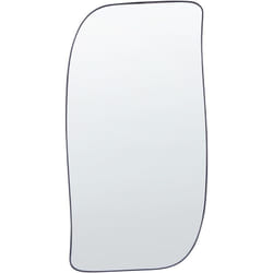 Miroir Mural Décoratif Ovale Moderne et Minimaliste Décoration Intérieur 37 x 70 cm Cadre en Métal Noir Montclus