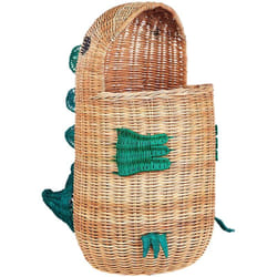 Beliani - Panier de Rangement en Rotin Ton Naturel 48 cm en Forme de Dinosaure pour Chambre d'Enfant Cradock
