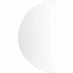 Description générale Illuminez votre salle de bains avec ce miroir mural suspendu au design élégant en forme de demi-ronde. É ...