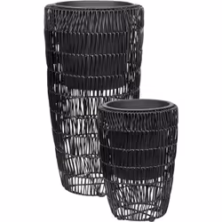 2 pots à plantes. Le charme naturel de votre espace intérieur et extérieur est à portée de main grâce à notre pot de fleurs h ...