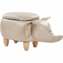 Pouf animal en forme d'éléphant. Ce tabouret en forme d'éléphant sera parfait dans une chambre d'enfant ! Ce dernier est un p ...