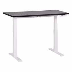 Bureau électrique à hauteur réglable 120 x 72 cm noir et blanc DESTINES