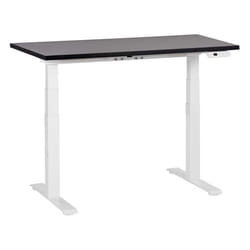 Bureau électrique à hauteur réglable 120 x 72 cm noir et blanc DESTINES