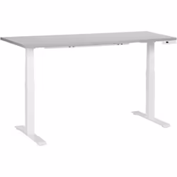 Bureau assis-debout à hauteur ajustable. Aménagez votre lieu de travail selon vos besoins grâce à cette table de bureau élect ...