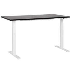 Bureau électrique à hauteur réglable 160 x 72 cm noir et blanc DESTINES