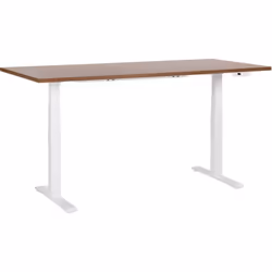 Bureau assis-debout à hauteur ajustable. Aménagez votre lieu de travail selon vos besoins grâce à cette table de bureau élect ...