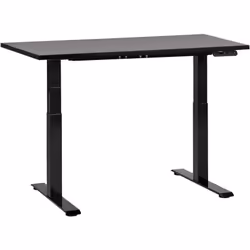 Bureau assis-debout à hauteur ajustable. Aménagez votre lieu de travail selon vos besoins grâce à cette table de bureau élect ...