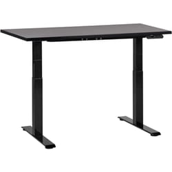 Beliani - Bureau Électrique Hauteur Réglable Design Moderne Pieds Carrés 120 x 72 cm Plateau et Cadre Acier Noir destines