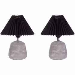 Lampes de chevet. Ce lot de 2 lampes de table en céramique est parfait pour créer une ambiance intime et chaleureuse à la mai ...