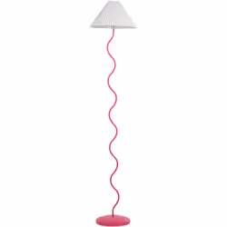Lampadaire à pied sinueux. Inspiré des formes vintage, ce lampadaire original dégage un charme intemporel. Doté d'une base mé ...