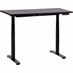 Bureau assis-debout à hauteur ajustable. Aménagez votre lieu de travail selon vos besoins grâce à cette table de bureau élect ...