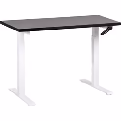 Bureau assis-debout à hauteur ajustable. Aménagez votre lieu de travail selon vos besoins grâce à cette table de bureau régla ...