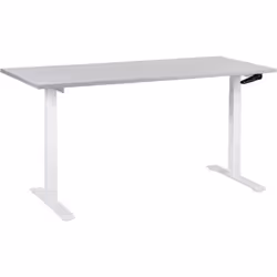 Bureau assis-debout à hauteur ajustable. Aménagez votre lieu de travail selon vos besoins grâce à cette table de bureau régla ...