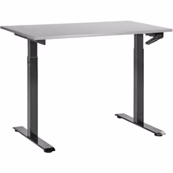 Bureau assis-debout à hauteur ajustable. Aménagez votre lieu de travail selon vos besoins grâce à cette table de bureau régla ...