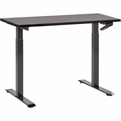 Bureau assis-debout à hauteur ajustable. Aménagez votre lieu de travail selon vos besoins grâce à cette table de bureau régla ...