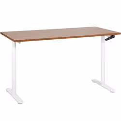 Bureau assis-debout à hauteur ajustable. Aménagez votre lieu de travail selon vos besoins grâce à cette table de bureau régla ...