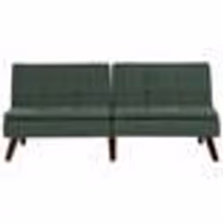 Canapé convertible 3 places en tissu vert RONNE