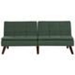 Canapé convertible 3 places en tissu vert RONNE