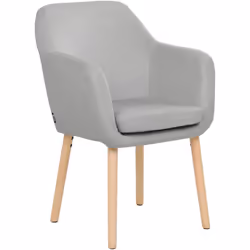 Chaise de repas rembourrée. Ajoutez un peu de charme classique à votre salon ou à votre salle à manger avec cette chaise élég ...
