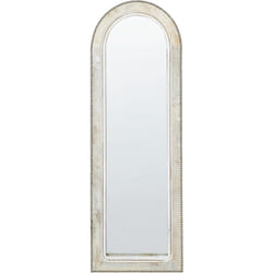 Beliani - Miroir Mural Vintage Cadre en Bois 31 x 91 cm Blanc Cass Sarry