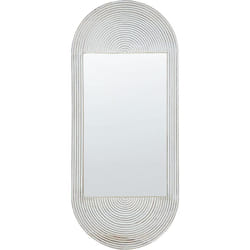 Miroir Mural Vintage Care en Bois 56 x 130 cm Blanc Cassé briant