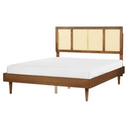 Lit Double 160 x 200 cm bois clair AURAY