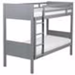 Lit superposé 90 x 200 cm Gris MAULDE
