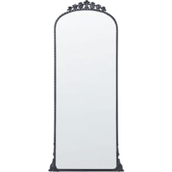 Miroir Glamour Métal 51 x 144 cm Noir Livry