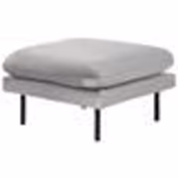 Pouf ottoman 70 x 70 cm en velours gris VINTERBRO