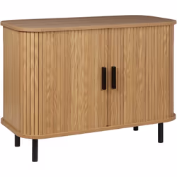 Buffet 2 portes coulissantes en bois clair. Décorez votre espace de vie avec ce buffet rétro. Ce meuble chic est doté de deux ...