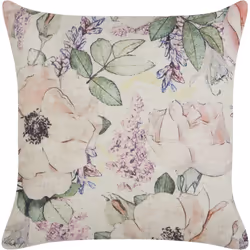 Coussin décoratif moderne motif floral. Rehaussez le design de votre espace quotidien avec cet élégant coussin. Fabriqué en p ...