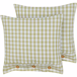 Coussins décoratifs avec boutons. Améliorez votre espace de vie avec ces coussins carré, conçus pour rehausser instantanément ...