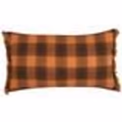 Coussin 40 x 70 cm orange et noir BARJA