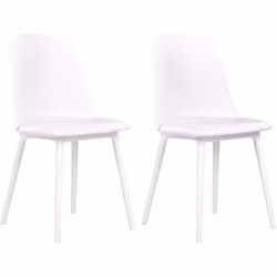 Ensemble de chaises style minimaliste. Le design sobre et élégant de ces chaises de salle à manger en fait un complément idéa ...