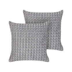 Lot de 2 coussins décoratifs 45 x 45 cm gris ECLIPTA