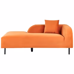 Chaise longue orange côté droit LE CRAU