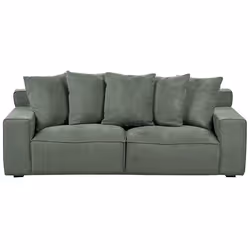 Canapé en tissu 3 places vert VISKAN