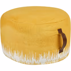 Pouf repose-pieds rond fait main. Faites l'expérience du confort et du style avec ce pouf unique. Fabriqué à la main avec soi ...