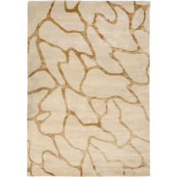 Tapis en Viscose Moderne Fait Main 160 x 230 cm Beige Makola