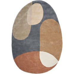 Beliani - Tapis en Viscose Moderne Fait Main 160 x 230 cm Multicolore Kafar