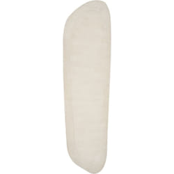 Beliani - Tapis en Viscose Moderne Fait Main 80 x 250 cm Crème Berani