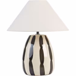 Lampe de chevet en céramique avec abat-jour. L'élégante lampe de style moderne combine à la fois haute qualité et design uniq ...