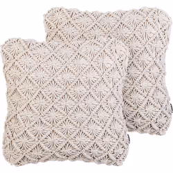 2 coussins décoratifs avec texture tressée. Donnez à votre espace salon une touche chaleureuse avec ces 2 coussins décoratifs ...