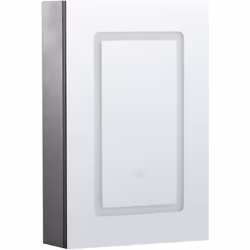 Armoire de rangement murale avec LED. Ce meuble de salle de bain à l'allure simple s'adapte à de nombreux intérieurs modernes ...