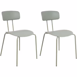 Ensemble de chaises sans accoudoirs. Donnez à votre salle à manger un look branché avec cet élégant ensemble de deux chaises  ...