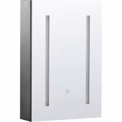 Armoire de salle de bain LED. Ce meuble de salle de bain au design moderne est idéal pour les intérieurs contemporains. Doté  ...