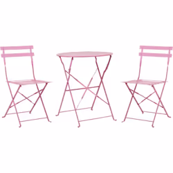 Ensemble de terrasse ou jardin table et 2 chaises pliables. Cet ensemble polyvalent se compose de deux chaises et d'une table ...
