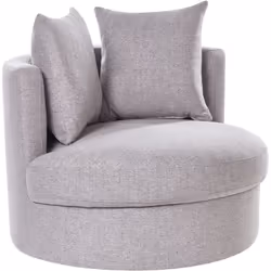 Fauteuil pivotant sans accoudoirs avec coussins. Cette chaise moderne sans accoudoirs est un complément idéal pour un salon o ...